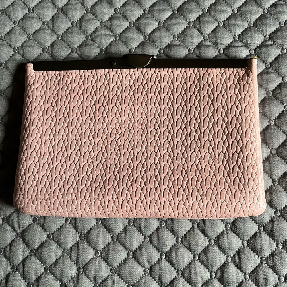 Patricia Nash coral pink clutch: crossbody - Picture 9 of 10
